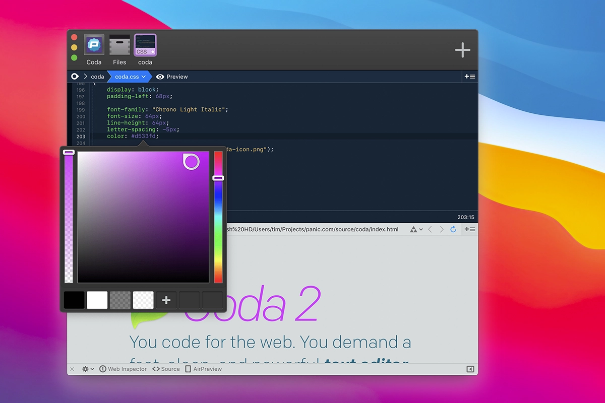 Coda 2 screenshot 3